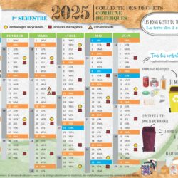 CALENDRIER 2025 DE COLLECTE DES DÉCHETS